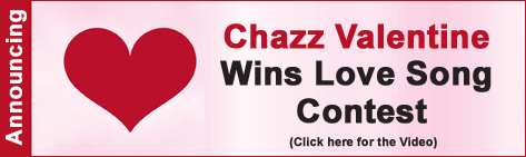 Chazz Valentine wins Love Song Contest